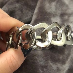 Miss sixty silver cuff bracelet.